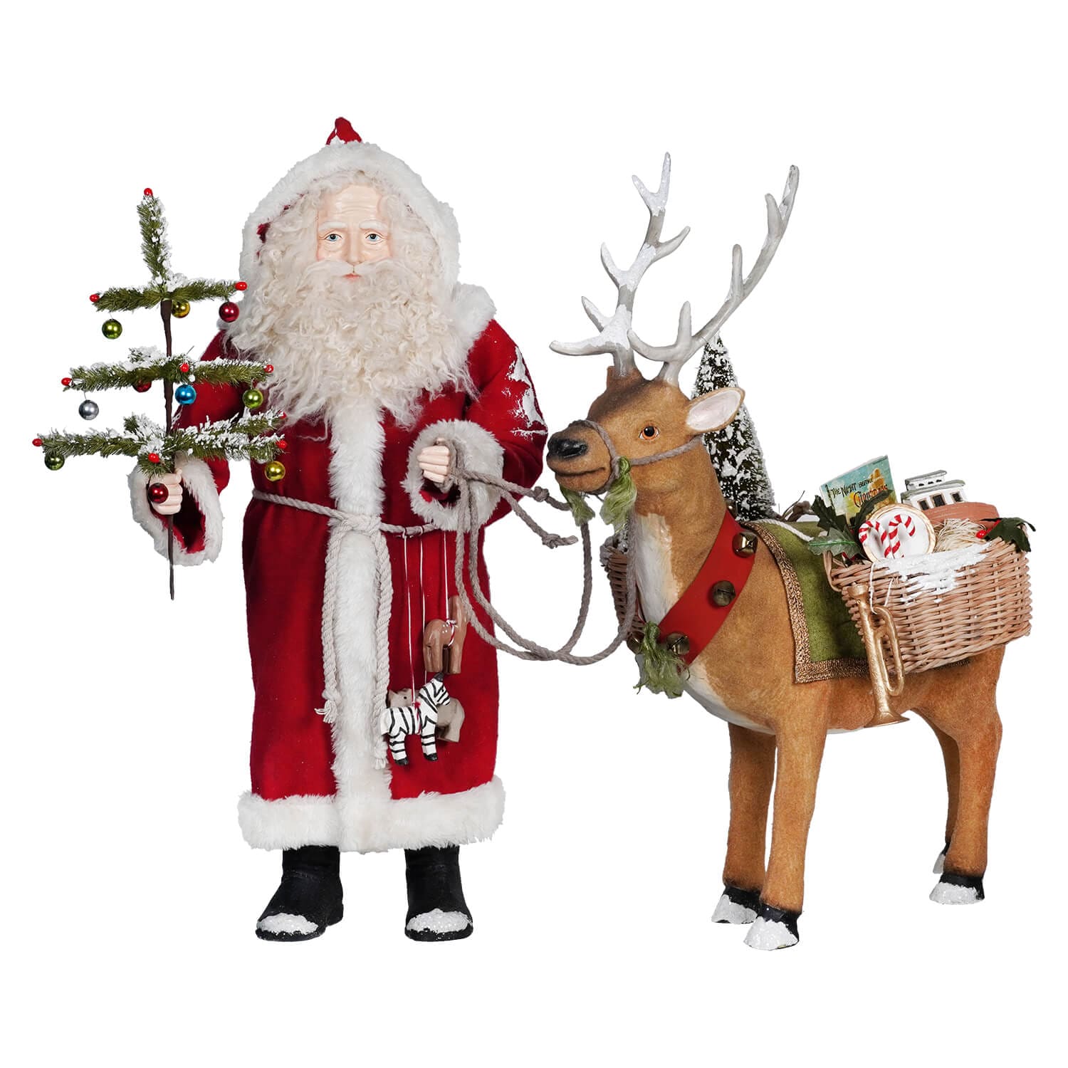 Santa and Prancer Toy Delivery