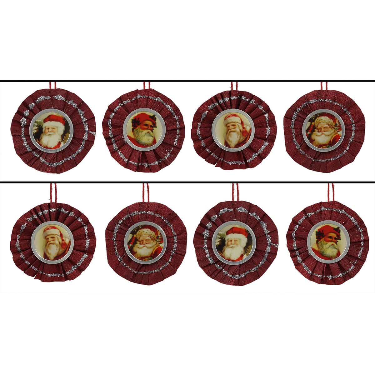 Santa Circle Tag Ornaments Box/8