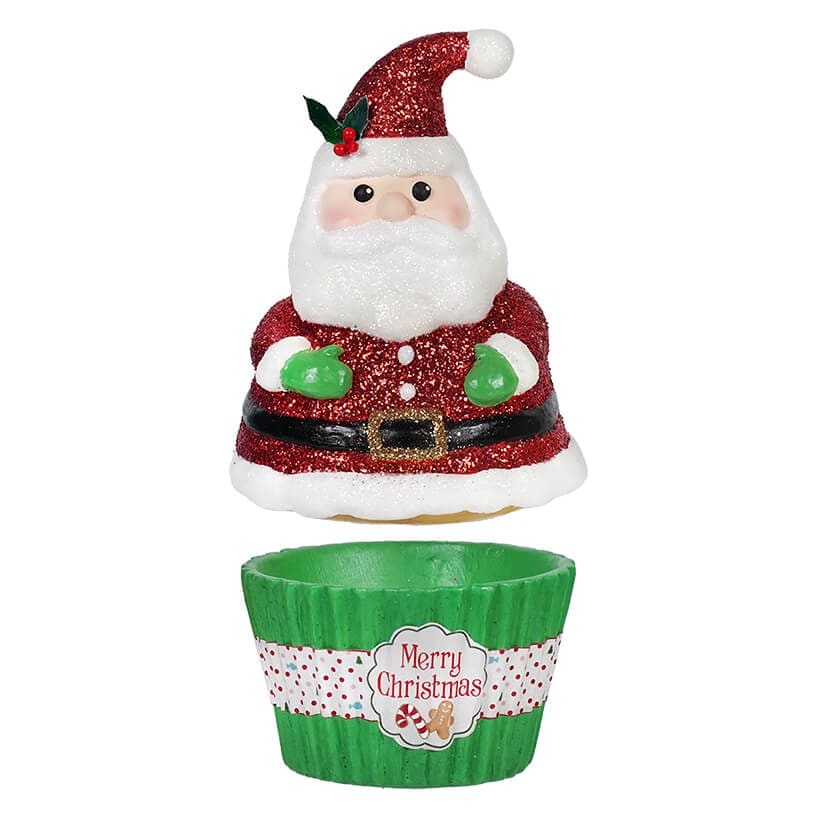 Santa Claus Cupcake Container