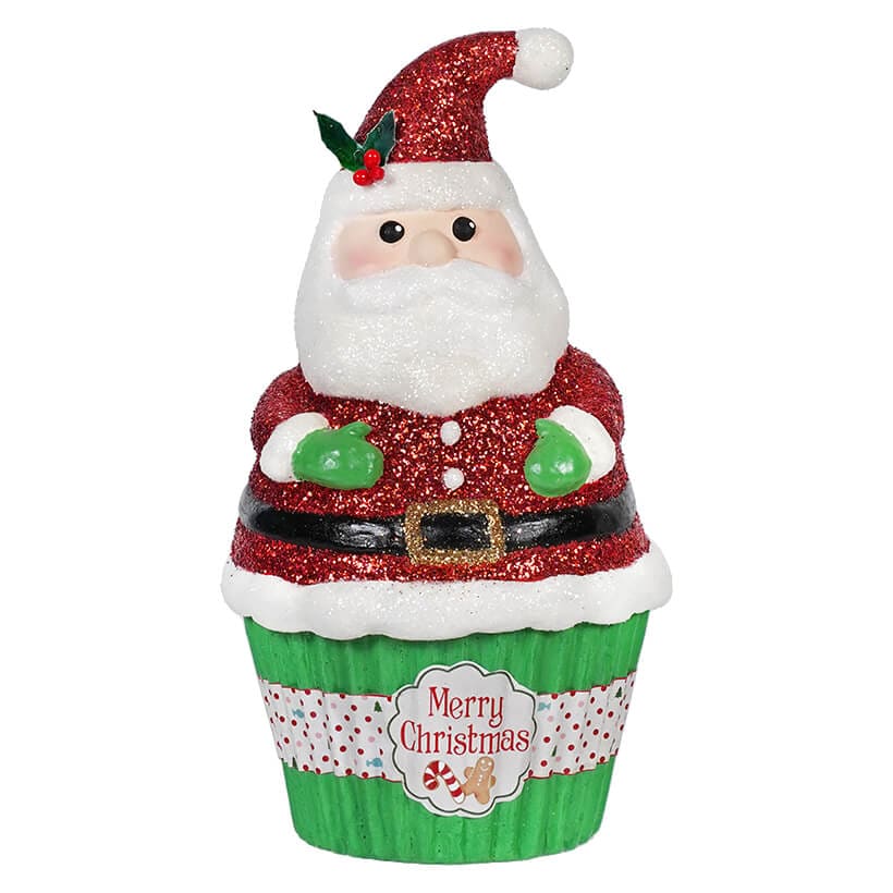 Santa Claus Cupcake Container