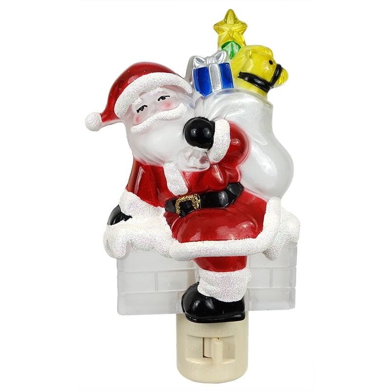 Santa Delivering Presents Night Light