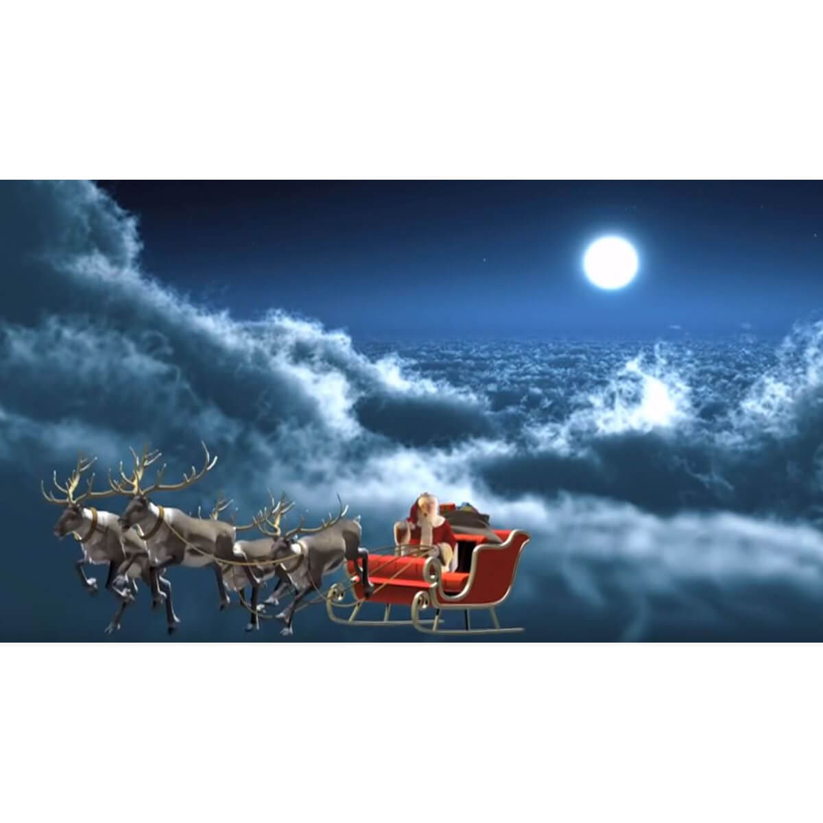Santa in Sleigh with Reindeer Projection DVD by Jon Hyers – Traditions