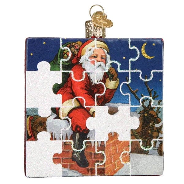 Santa Jigsaw Puzzle Ornament