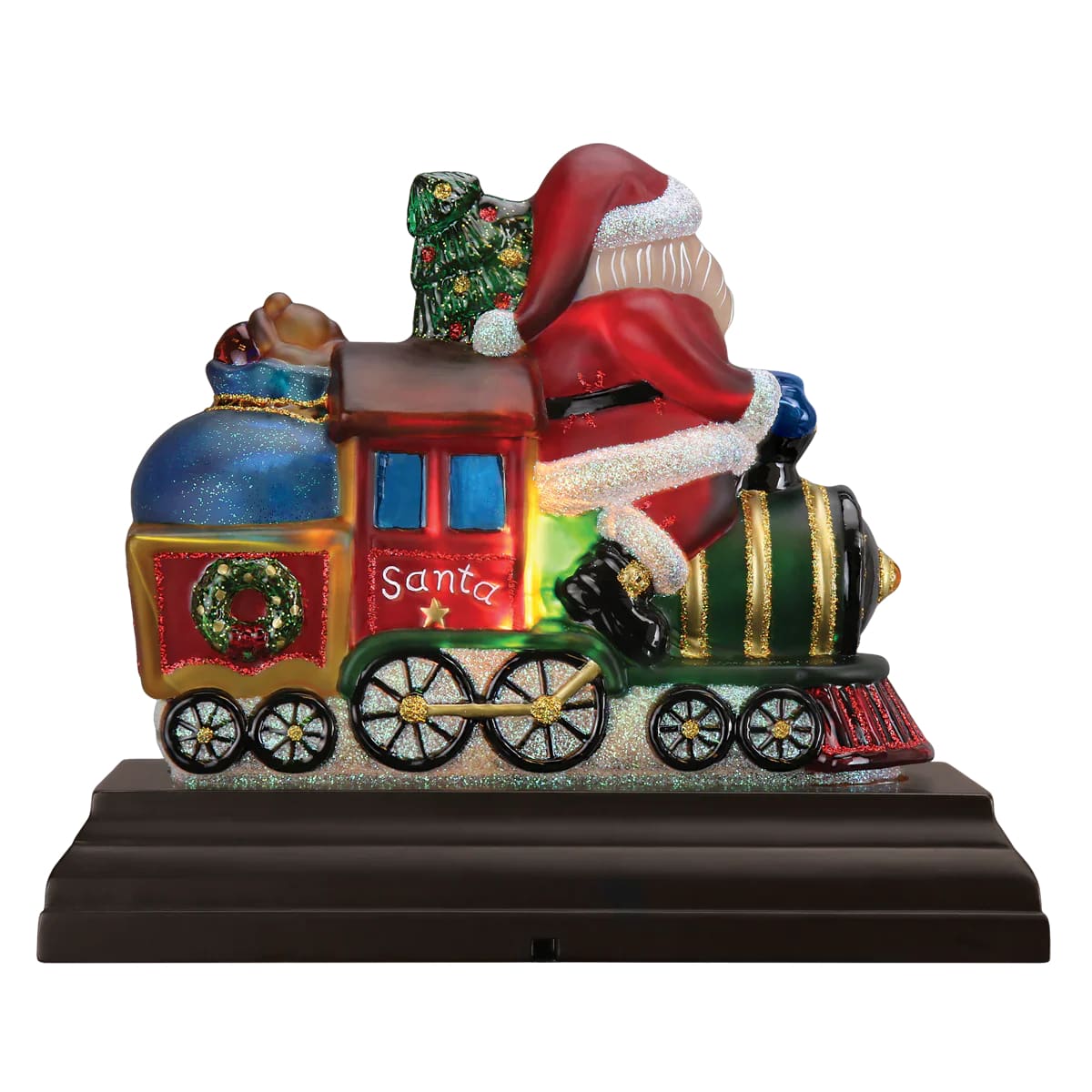 Santa On Locomotive Light - Christmas