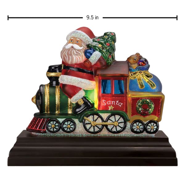 Santa On Locomotive Light - Christmas