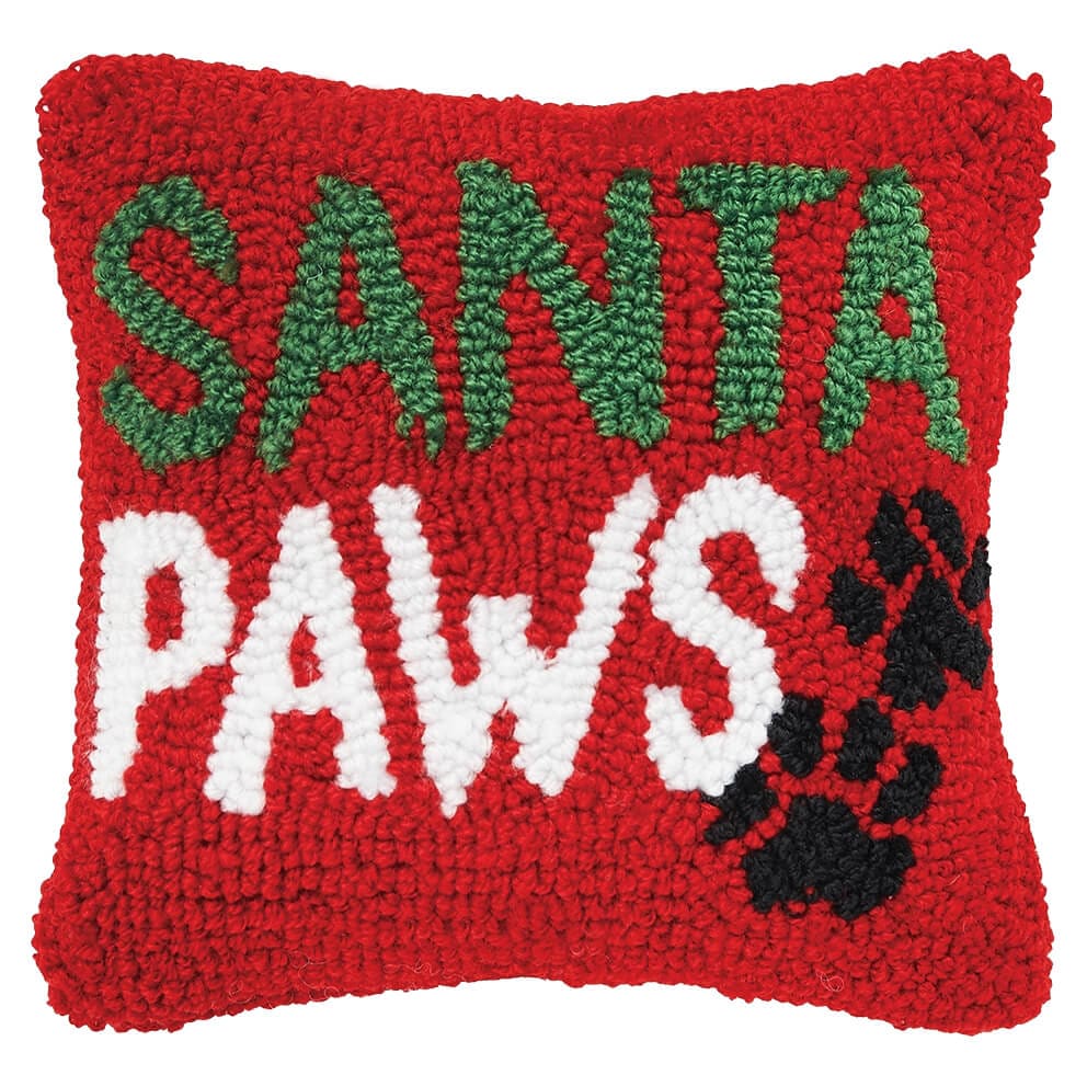 Santa Paws Pillow - Christmas