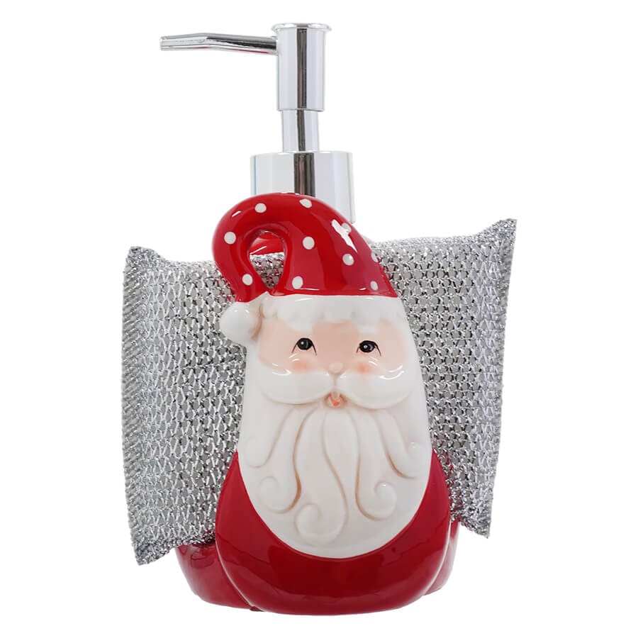 Santa Soap Dispenser & Sponge Holder