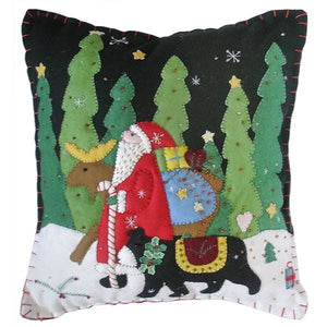 Santa With Elk And Black Bear