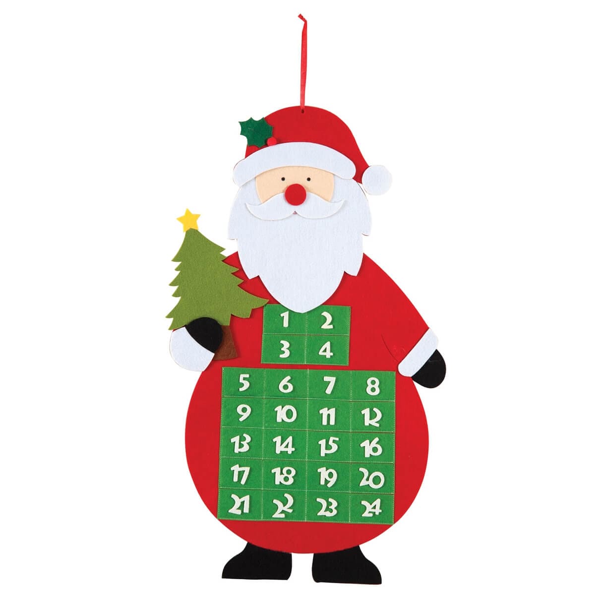 Santa With Tree Calendar - Christmas