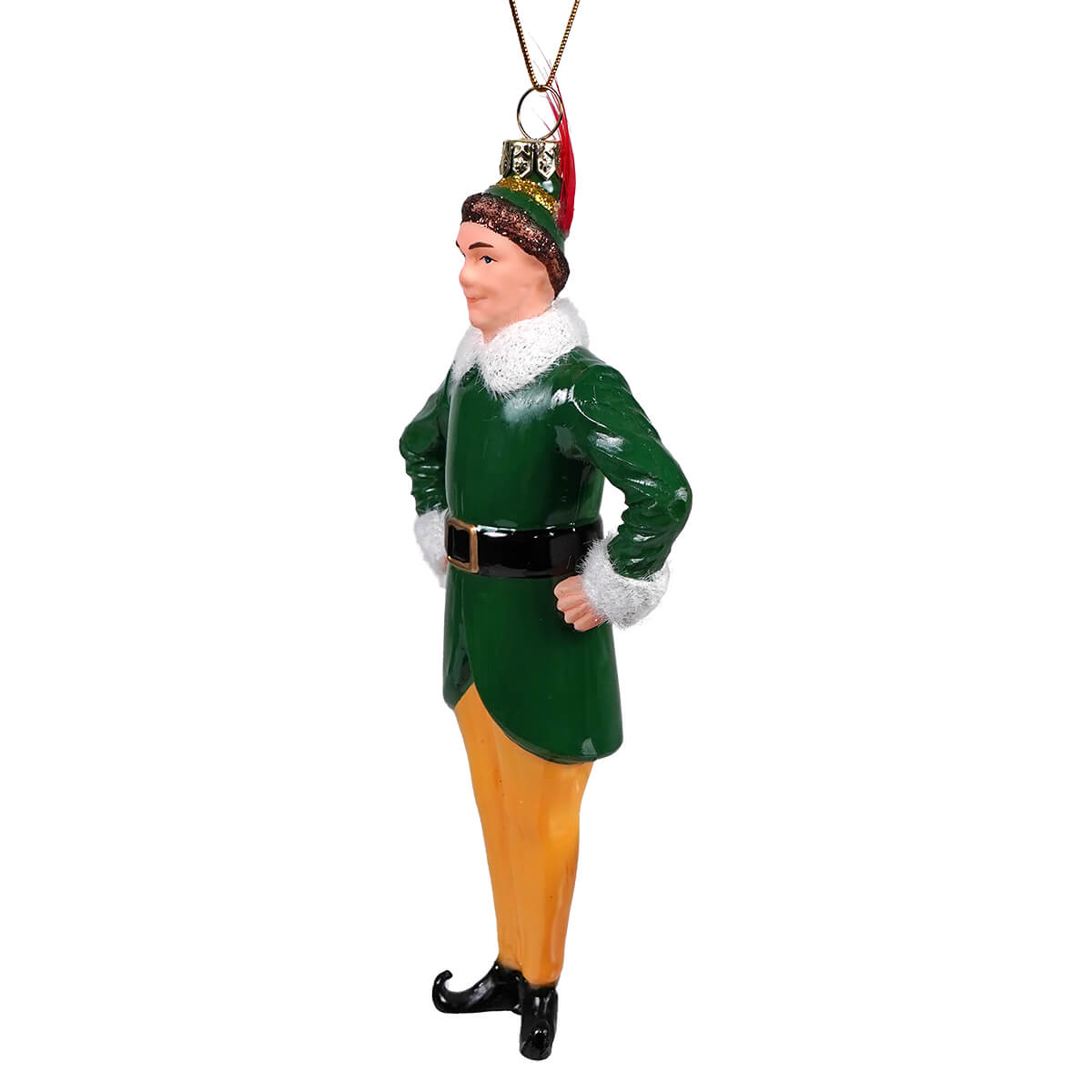 Santa’s Helper Glass Ornament - Ornaments