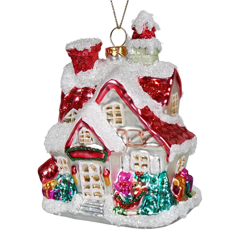 Santa's House Ornament