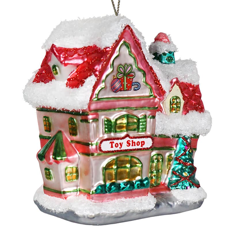 Santa's Workshop House Ornament