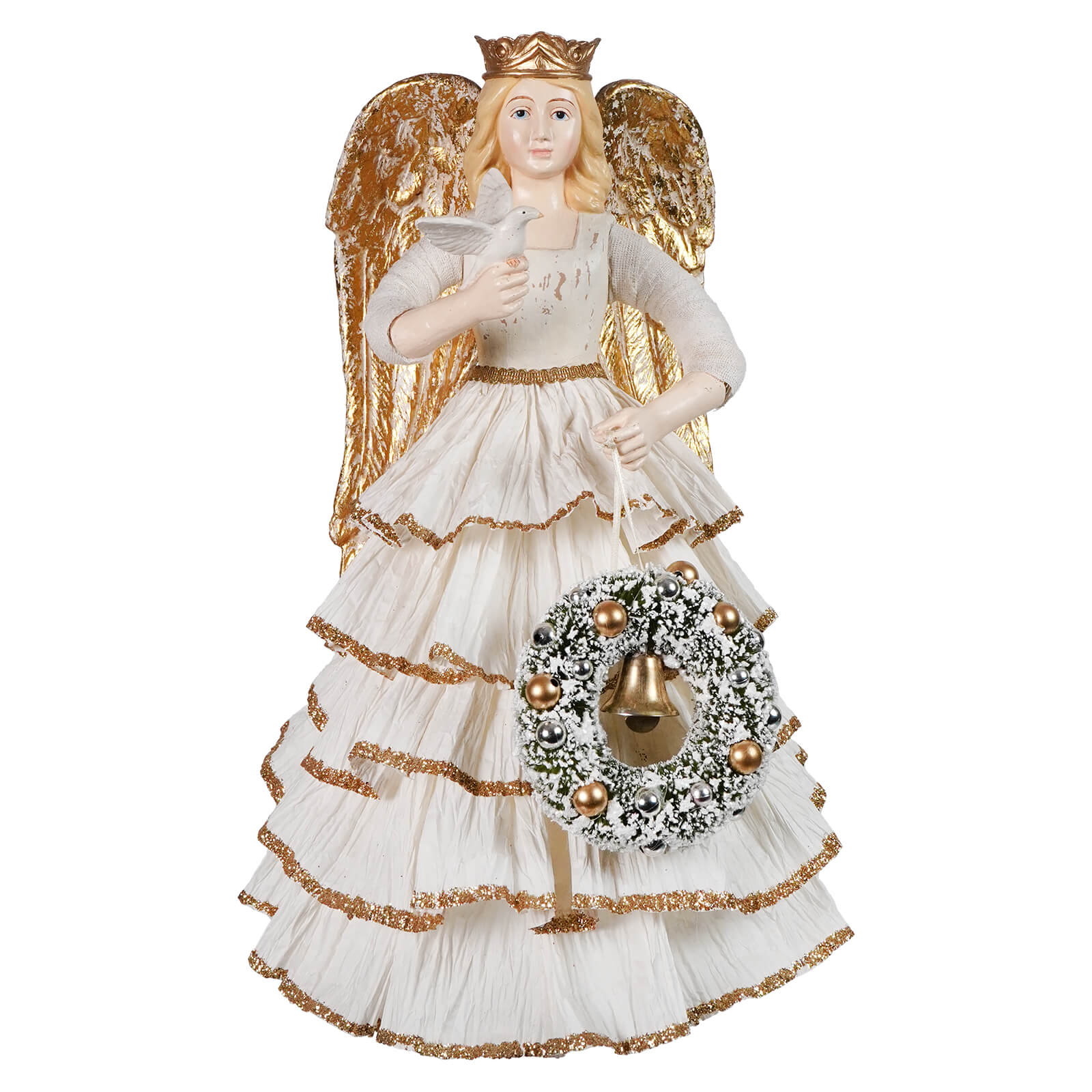 Santos Angel With Paper Skirt by Bethany Lowe Designs Santos Angel With Paper Skirt by Bethany Lowe Designs