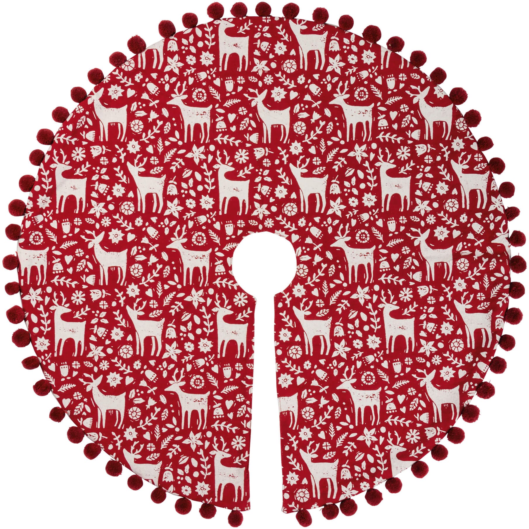 Scandinavian Reindeer Tree Skirt