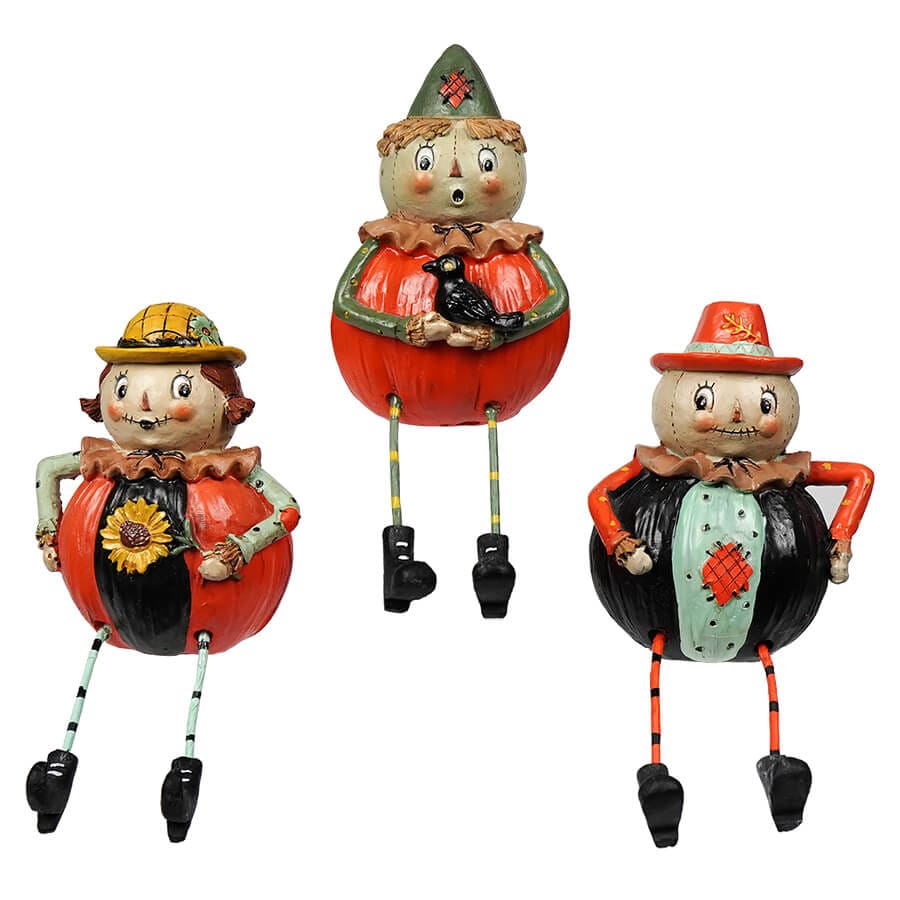 Scarecrow Pumpkin Sitters Set/3