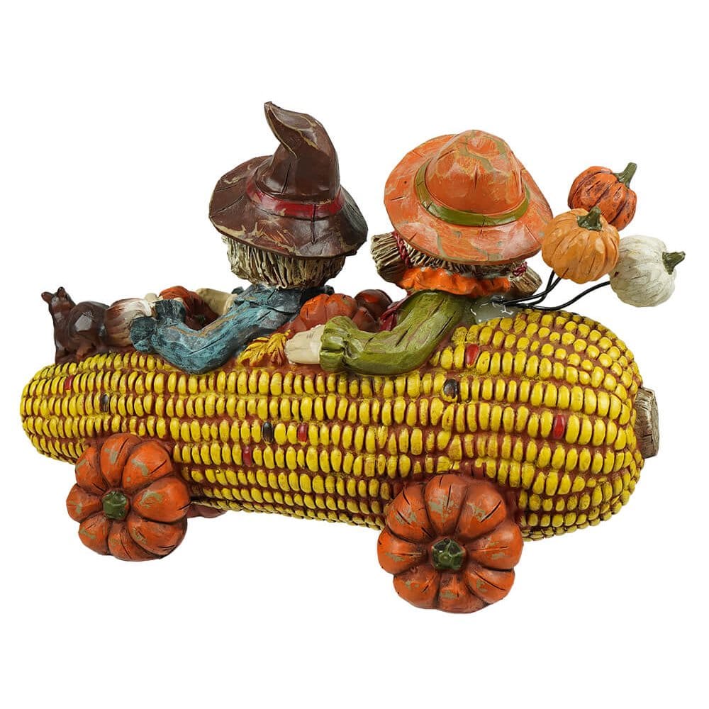 Scarecrows in Corn Cob Car