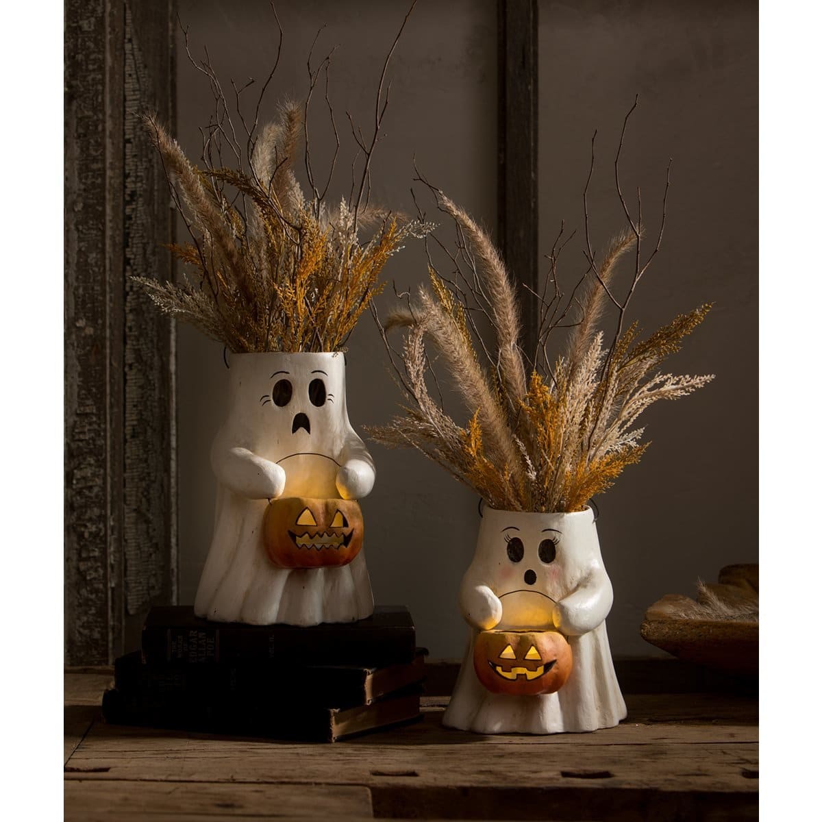 Scaredy Boo With Pumpkin Bucket