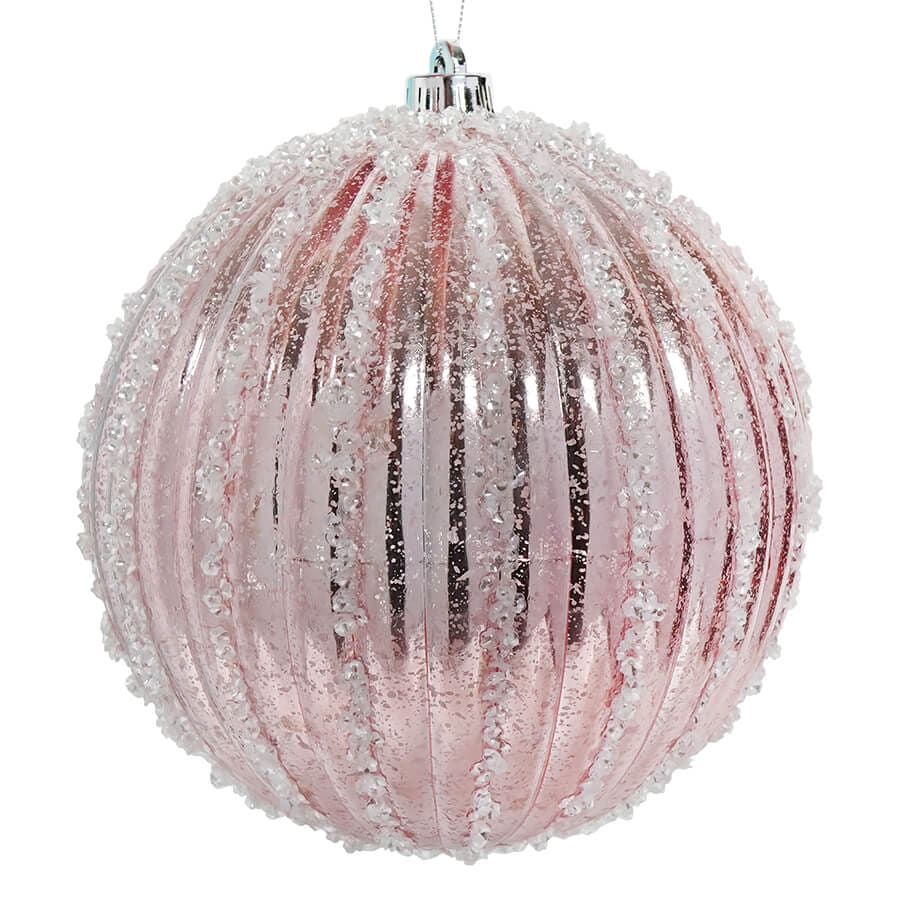 Sequin Blush Mercury Ball Ornament