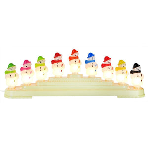 Shiny Brite Snowman 9 Light Candolier