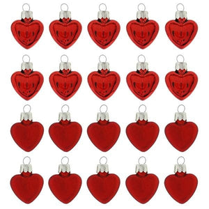 Shiny & Matte Heart Ornaments Box/20