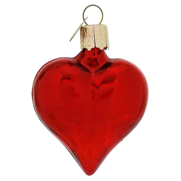 Shiny Red Heart Ornament