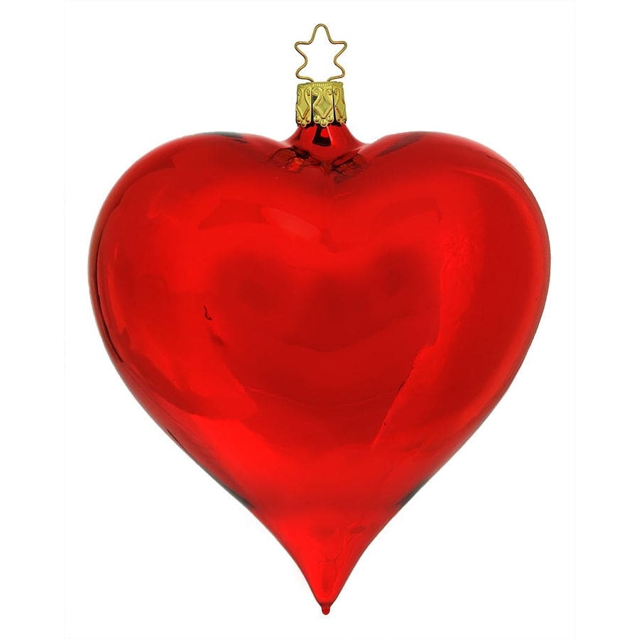 Shiny Red Heart Ornament