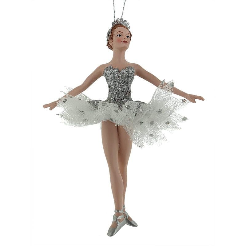 Silver Ballerina Ornament