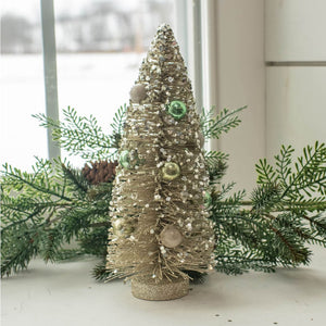 Silver Bottle Brush Tree - Christmas