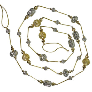 Silver & Gold Metal Bead Garland