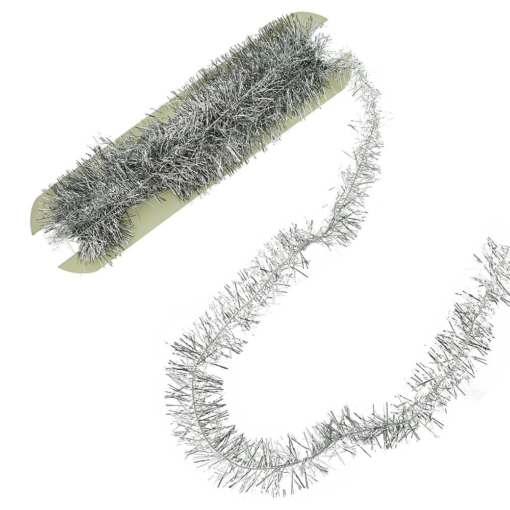 Silver Tinsel Trim