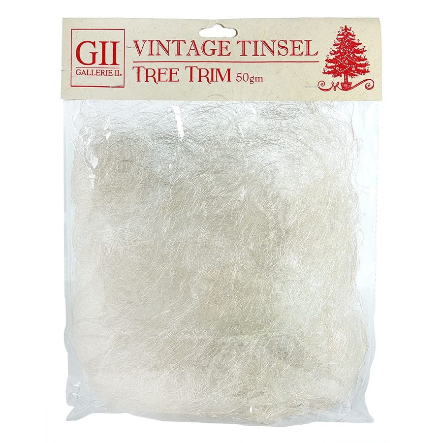 Silver Vintage Angel Hair Tinsel