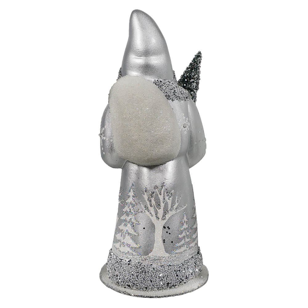 Silver & White Forest Santa