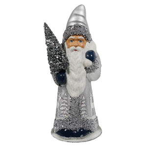 Silver & White Forest Santa