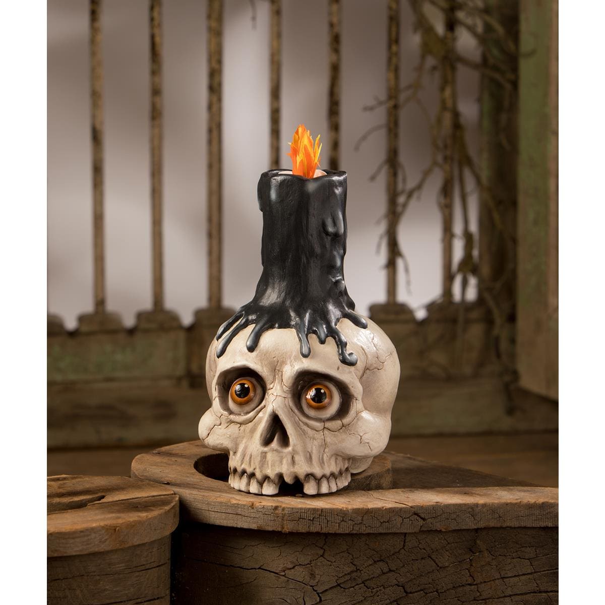 Skull Candle Holder - Halloween