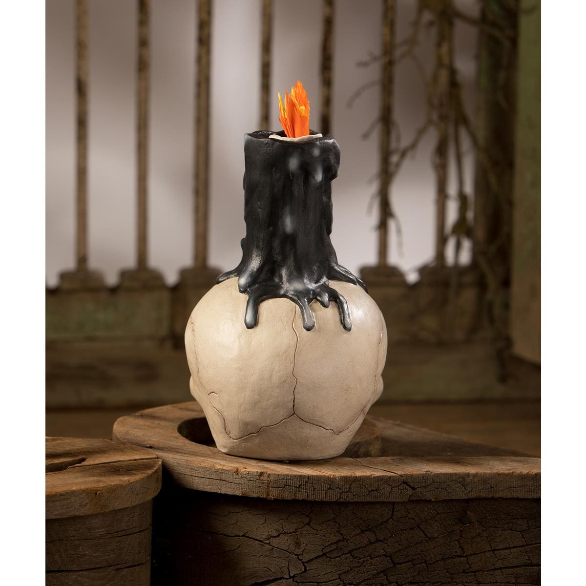 Skull Candle Holder - Halloween