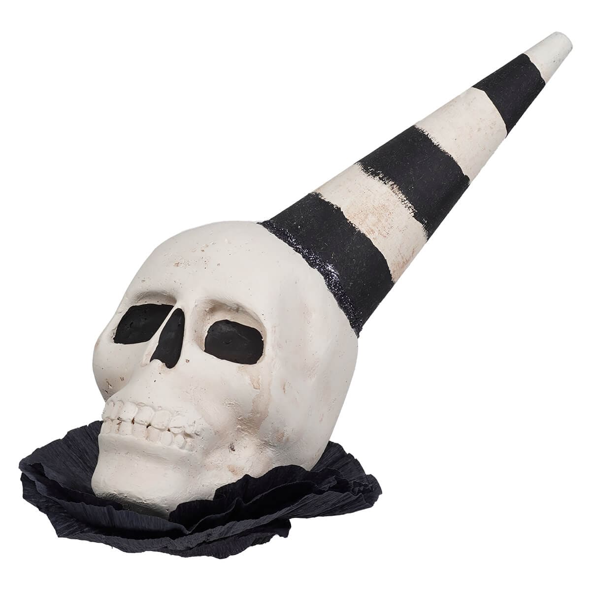 Skull With Frills Wearing Party Hat