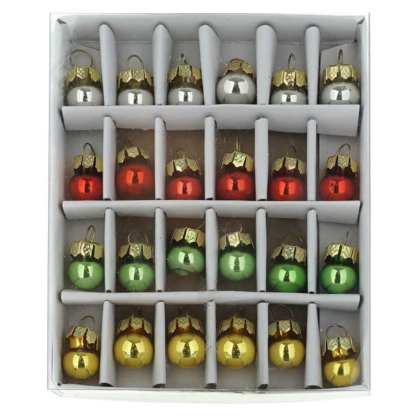 Small Christmas Ornaments Set/24