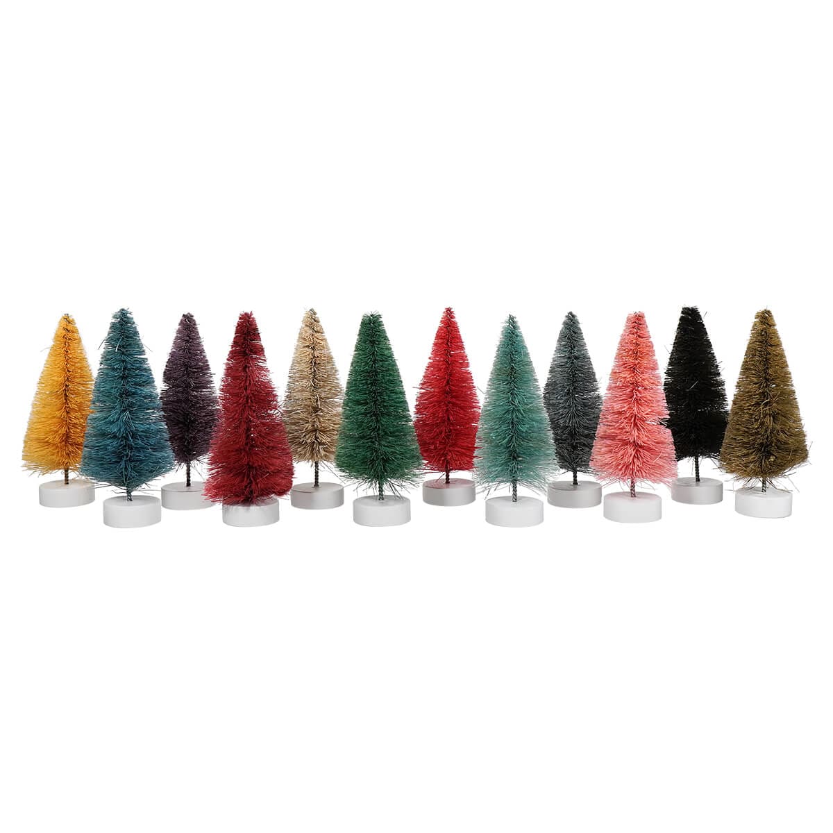 Small Dark Rainbow Trees Set/12