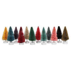 Small Dark Rainbow Trees Set/12