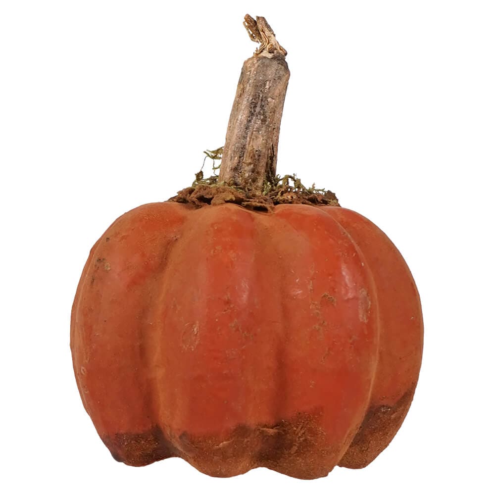 Small Handcrafted Orange Pumpkin Jack-O’-Lantern - Halloween