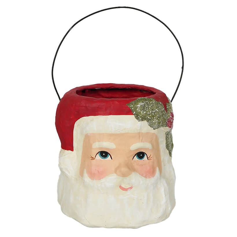 Small Holly Jolly Santa Bucket