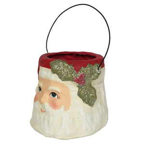 Small Holly Jolly Santa Bucket