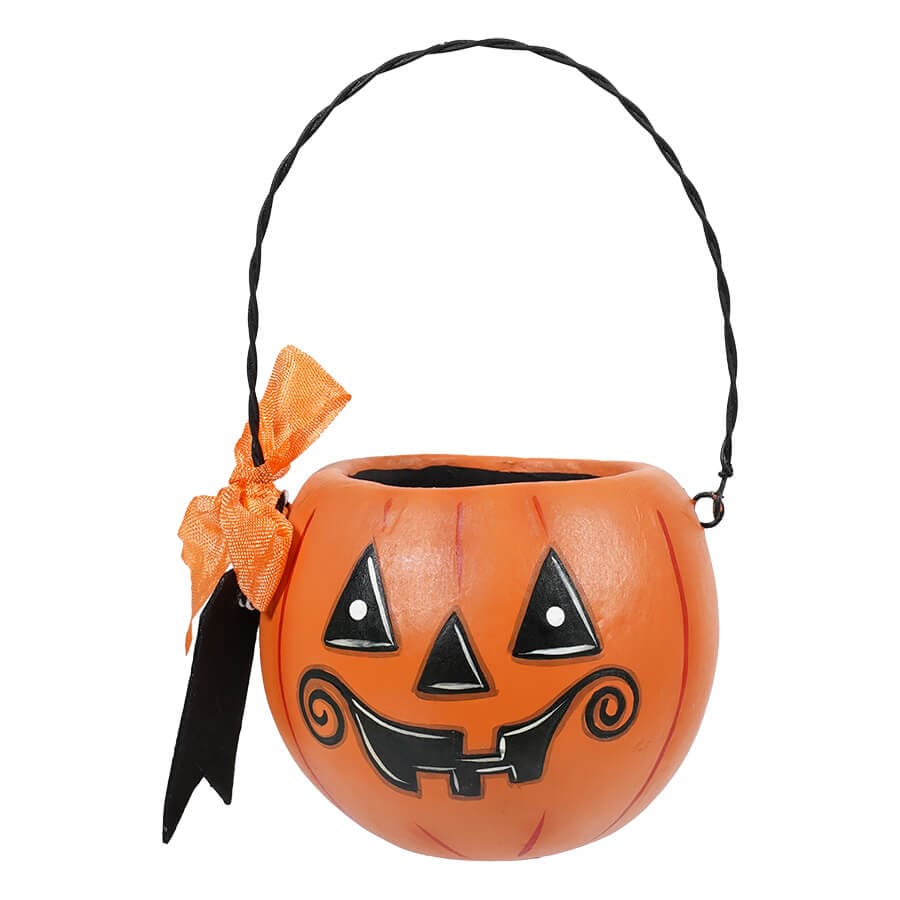 Small Orange Pumpkin Bucket