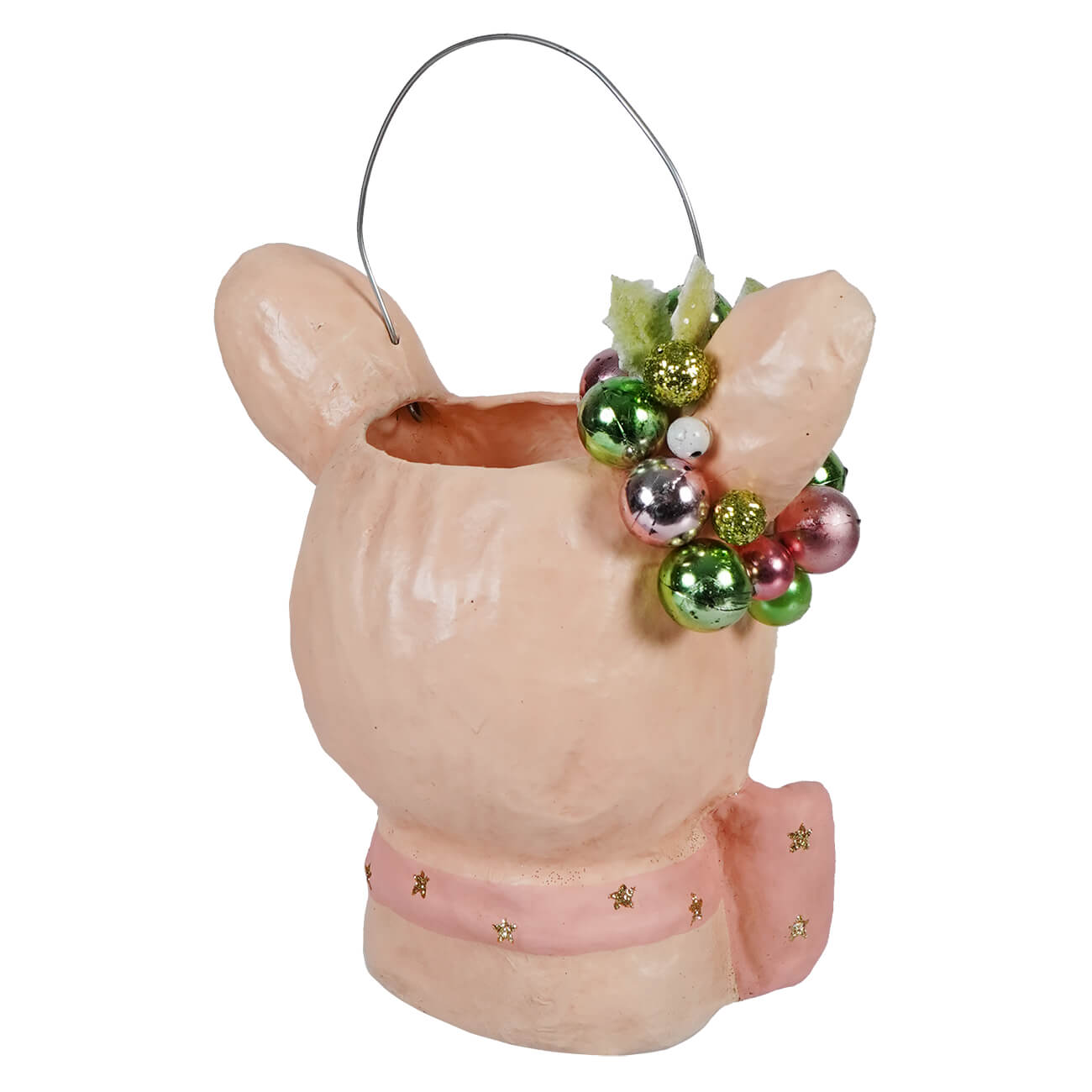 Small Pastel Pink Fawnie Bucket - Christmas