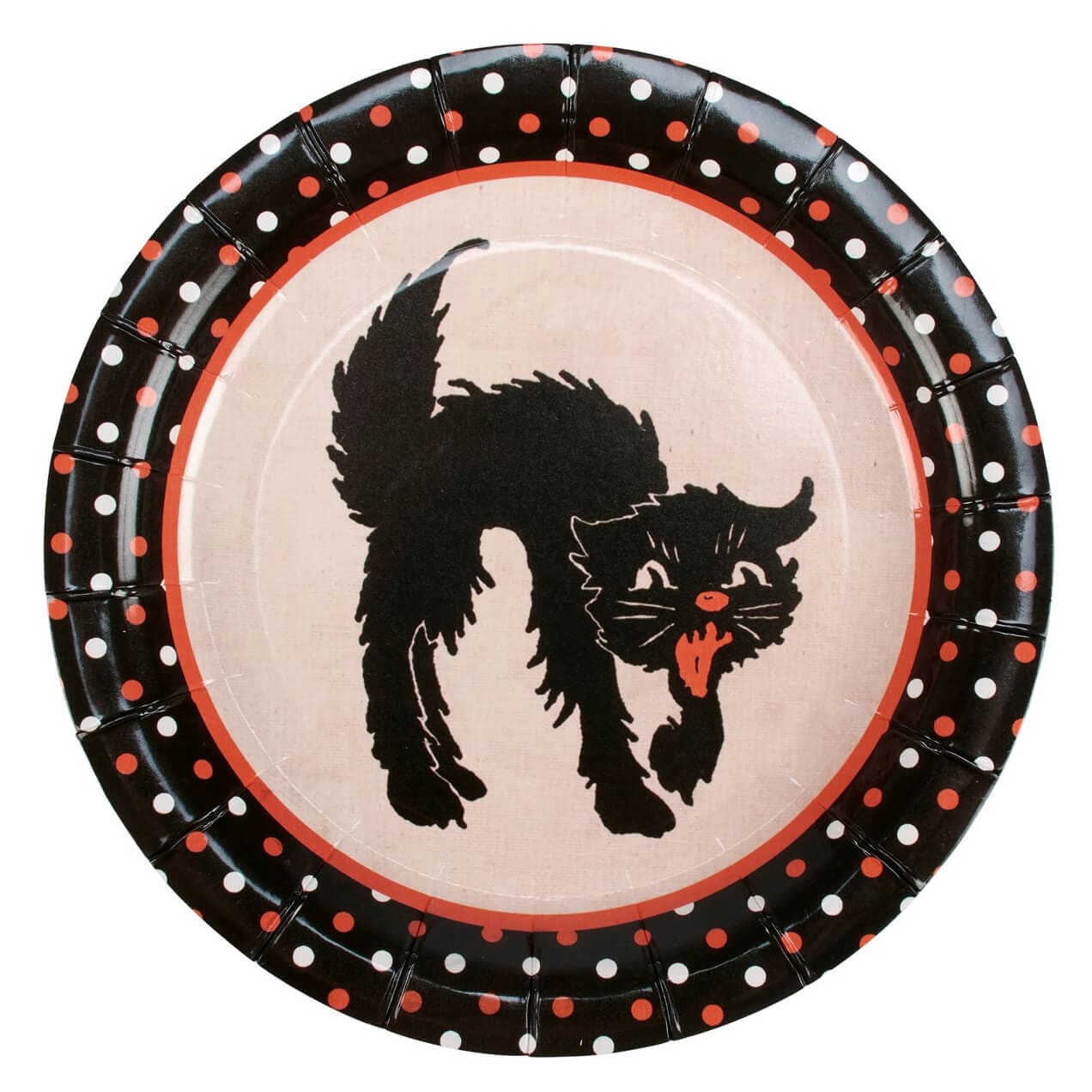 Small Vintage Halloween Paper Plates Set/8 - Halloween