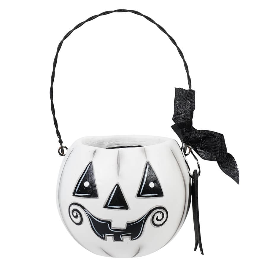 Small White Pumpkin Bucket