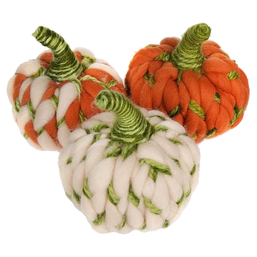 Small Wooly Pumpkins Set/3