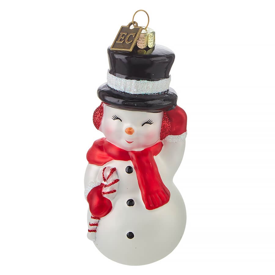 Snowman Blow Mold Ornament