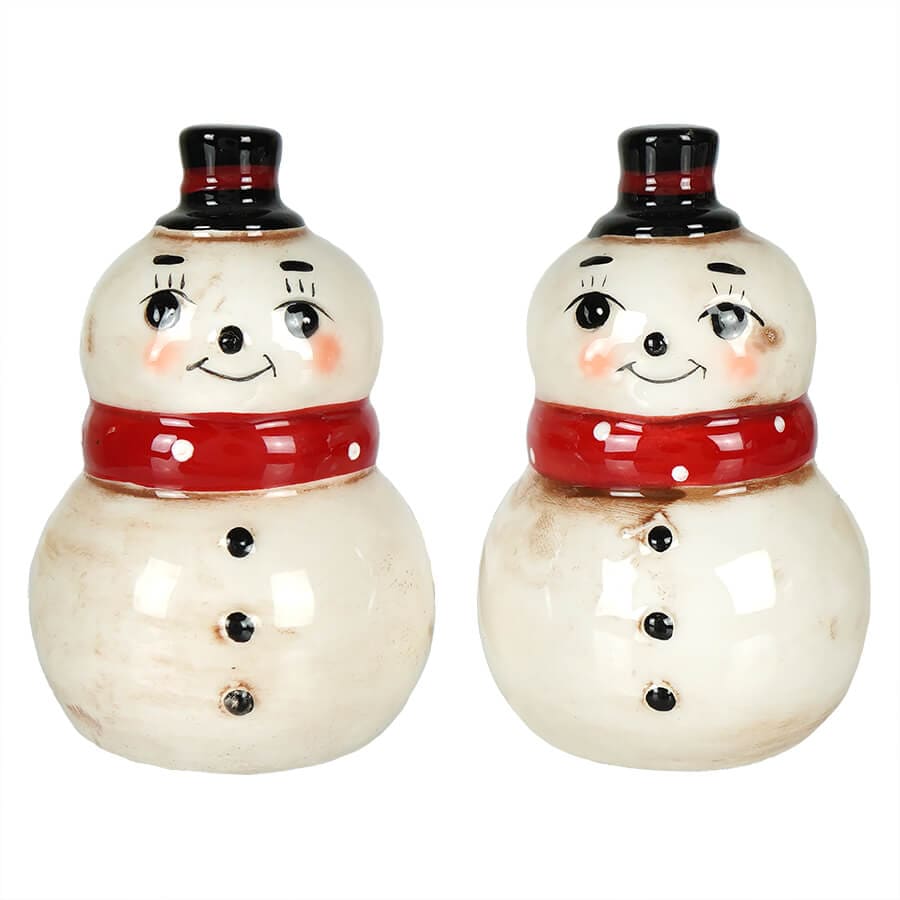 Snowman Salt n' Pepper Shakers Set/2