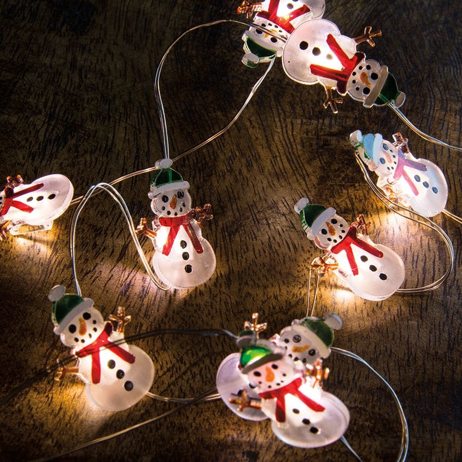 Snowman Wire Lights